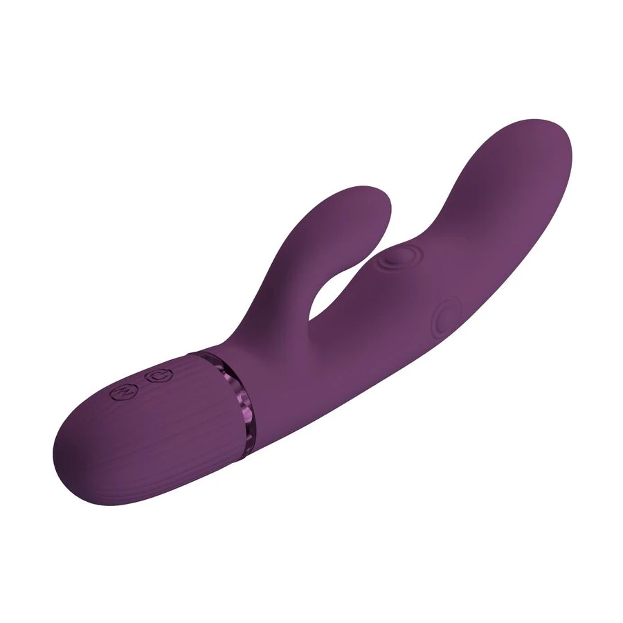 PRETTY LOVE - ZACH RECHARGEABLE THRUSTING RABBIT VIBRATOR 5+5 FUNCTIONS